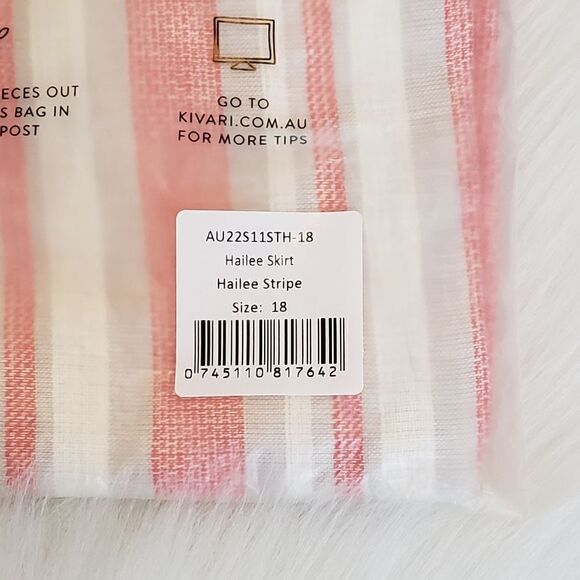 Kivari Hailee Maxi Skirt Hailee Stripe Size 14 NWT - Picture 9 of 10